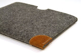 reMarkable 2 felt sleeve case with premium leather corners