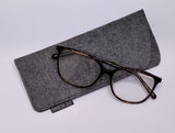 Glasses / Sunglasses felt case sleeve pocket, 12 great colours, UK made